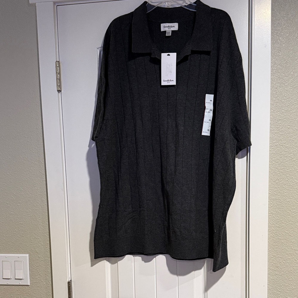 Goodfellow & Co Charcoal Knit Polo